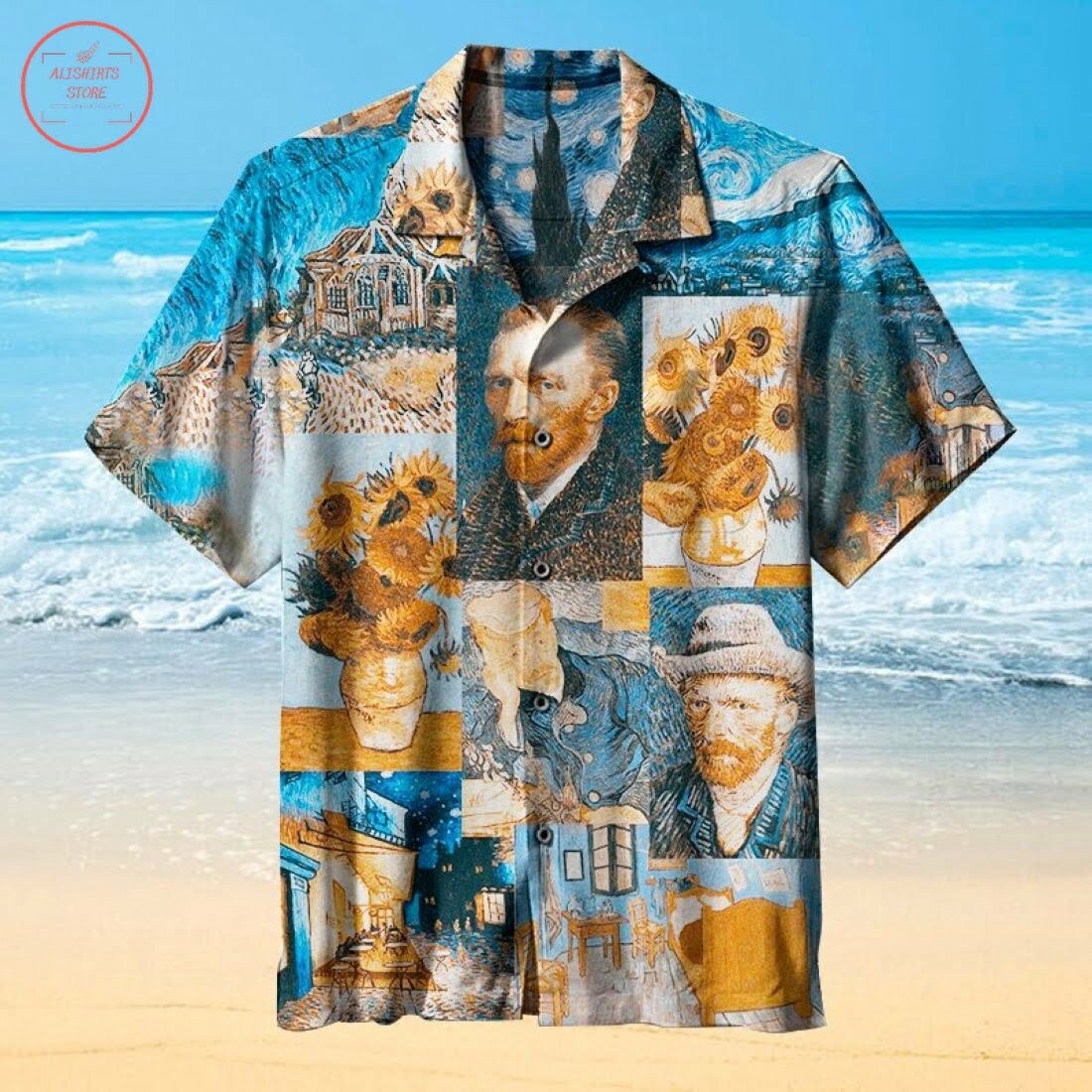 Van Gogh Art Hawaiian Shirt Summer Outfit Beach