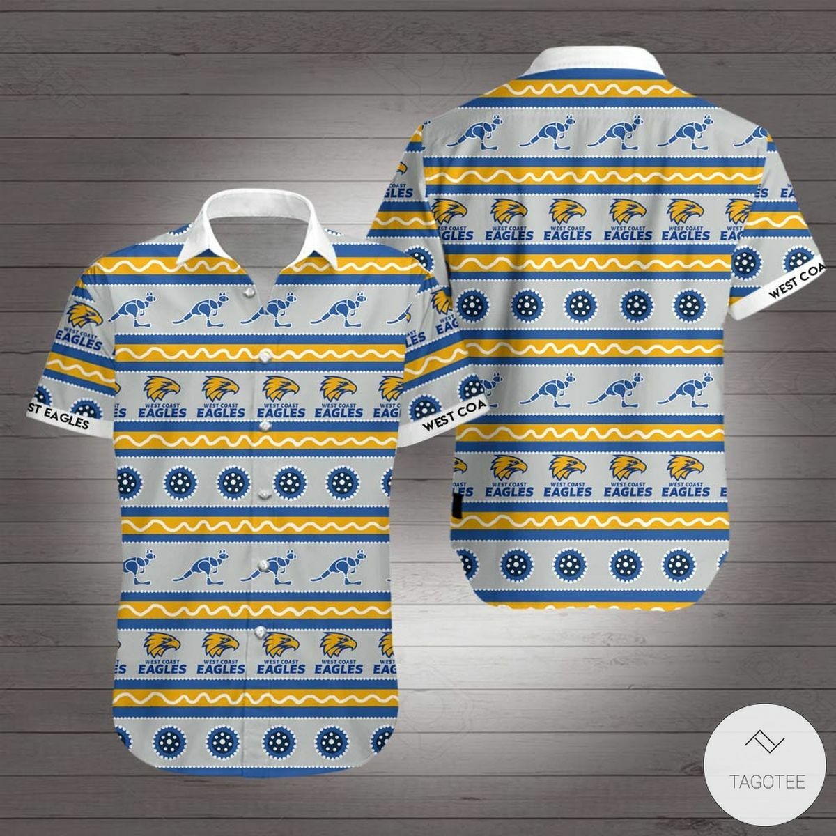 West Coast Eagles Hawaiian Shirt Outfit Summer Beach