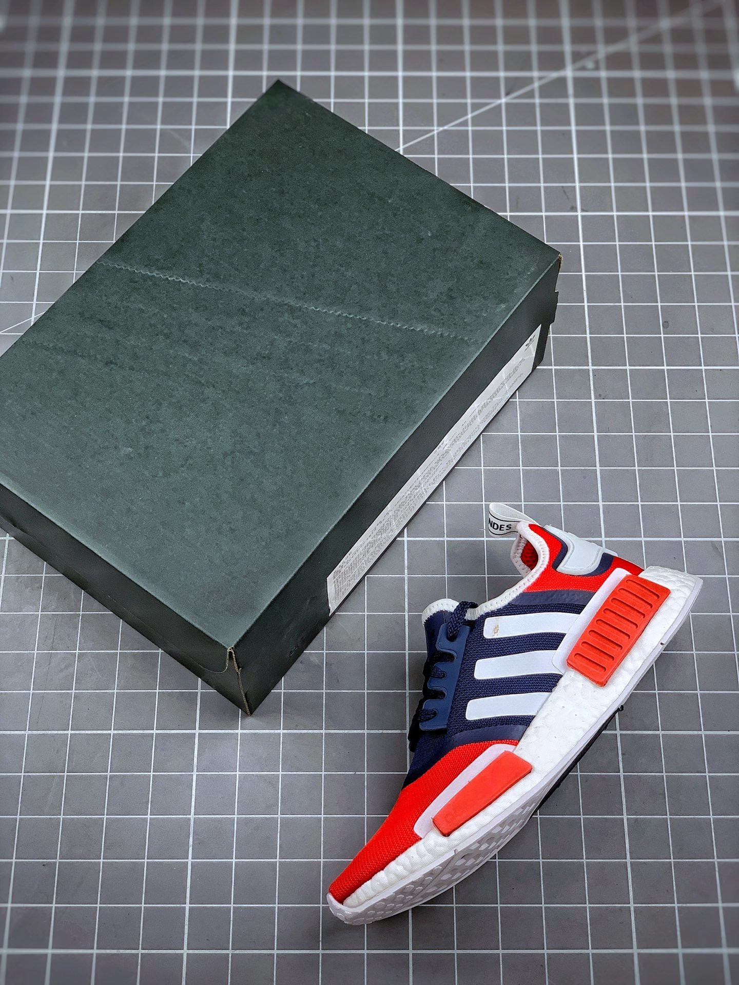 Adidas NMD R1 Collegiate Navy Scarlet-Cloud White For Sale