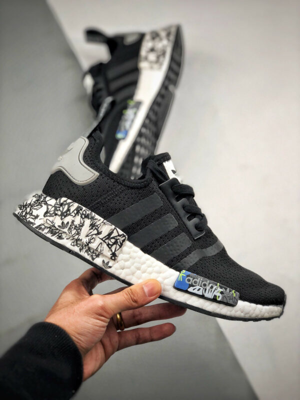 Adidas NMD R1 V2 Black White EH0779 For Sale