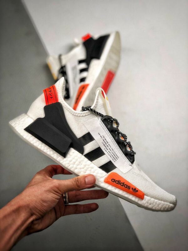 Adidas NMD R1 V2 White Solar Red Black FX9451 For Sale