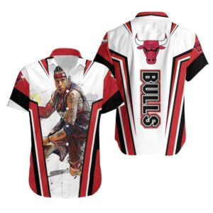 Allen Iverson Chicago Bulls NBA Hawaiian Shirt SC