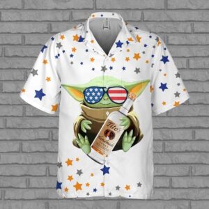 Baby Yoda Loves Titos Handmade Vodka Star Wars Hawaiian Shirt TO