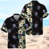 Black Pabst Blue Ribbon Hibiscus Flower Pattern Hawaiian Shirt NH