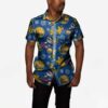 Blue Aloha Golden State Warriors Mistletoe Hawaiian Shirt RQ