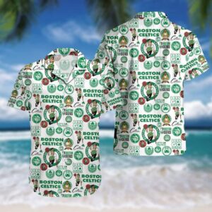 Boston Celtics Basketball Players Hawaiian Shirt NZ