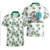 Boston Celtics Tropical Flower Pattern On White Theme Hawaiian Shirt EH