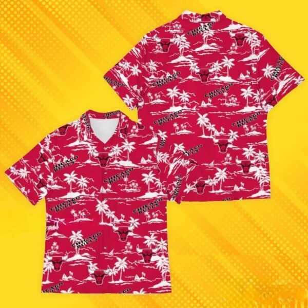 Chicago Bulls Island Pattern Hawaiian Shirt ZO