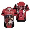 Chicago Bulls Michael Jordan 23 Basketball Players Hawaiian Shirt DS