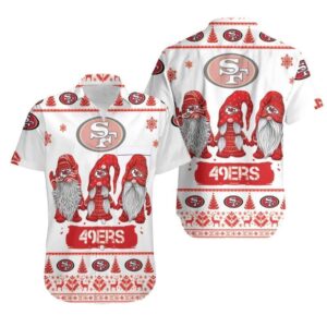 Christmas Gnomes NFL San Francisco 49Ers Football Hawaiian Shirt HC