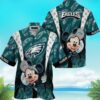 Cool Disney Mickey Mouse Philadelphia Eagles Hawaiian Shirt LZ