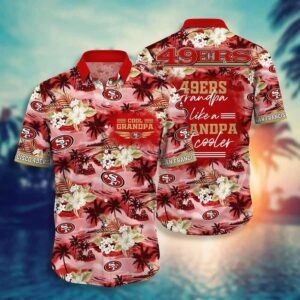 Cool Grandpa NFL San Francisco 49Ers Him Hawaiian Shirt GI