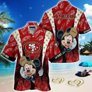 Cool Mickey Mouse NFL San Francisco 49Ers Hawaiian Shirt WH