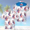 Coors Light Beer American Flag Fireworks Independence Day Hawaiian Shirt QB