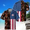 Coors Light Us Flag Tropical Flowers Independence Day Hawaiian Shirt RP