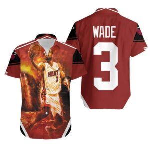 Dwyane Wade 3 Miami Heat Basketball Players Hawaiian Shirt CJ