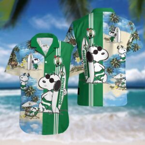 Funny Snoopy Boston Celtics Hawaiian Shirt MH