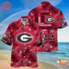 Georgia Bulldogs Uga Palm Trees Hawaiian Shirt BD