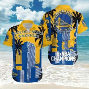 Golden State Warriors 6 NBA Champions Best Basketball Hawaiian Shirt TX