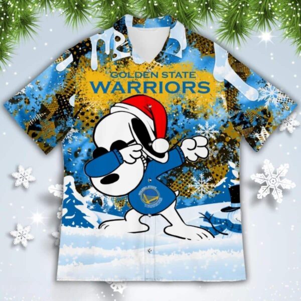 Golden State Warriors Cute Snoopy Dabbing The Peanuts Hawaiian Shirt OM