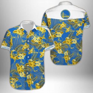 Golden State Warriors Tropical Flora NBA Hawaiian Shirt ZB