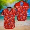 Hot Pabst Blue Ribbon Red Aloha Hawaiian Shirt NX