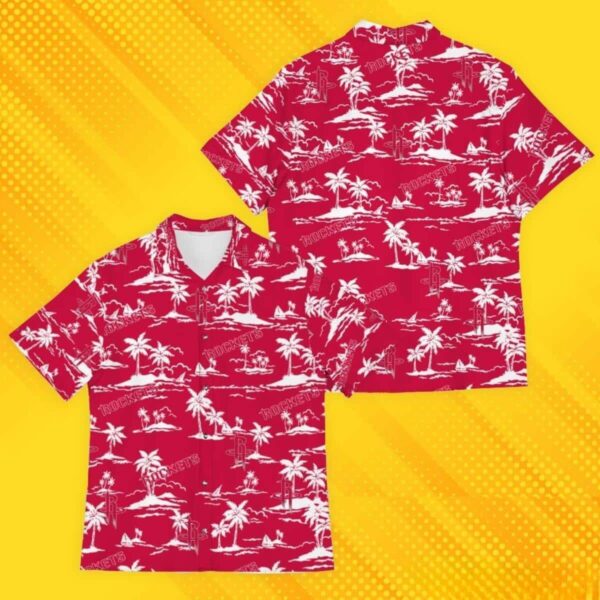 Houston Rockets Island Pattern Hawaiian Shirt QO