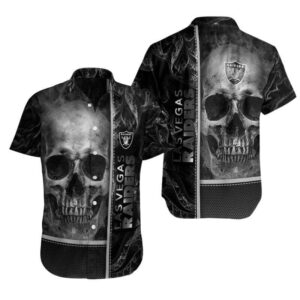 Las Vegas Raiders Horror Skull Football BoyHawaiian Shirt CJ