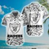 Las Vegas Raiders NFL Tropical Flower Pattern Hawaiian Shirt WC