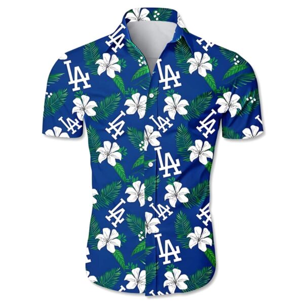 Los Angeles Dodgers Tropical Pattern Baseball Hawaiian Shirt YF