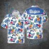 Los Angeles Dodgers Tropical Pineapple Pattern Practical Hawaiian Shirt XA