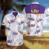 Lsu Tigers Palm Leaves Pattern Hawaiian Shirt UP