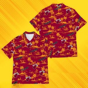 Miami Heat Island Pattern Best Basketball Hawaiian Shirt AG