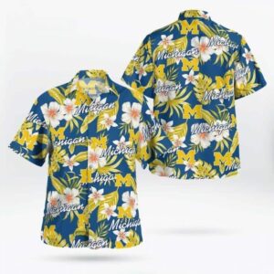 Michigan Wolverines Him Hawaiian Shirt LR