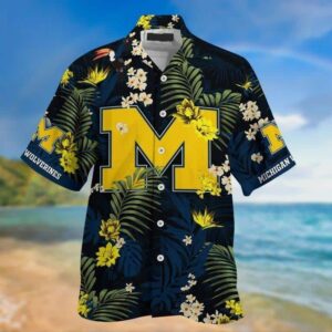 Michigan Wolverines Hawaiian Shirt NX