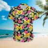 Michigan Wolverines Hibiscus Pattern Hawaiian Shirt MO