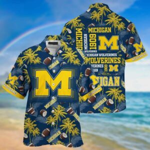 Michigan Wolverines Hawaiian Shirt QZ