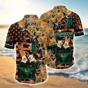 Mickey Mouse Disney Miami Hurricanes Best Hawaiian Shirt IS