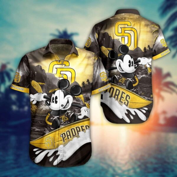 Mickey Mouse Disney MLB San Diego Padres Hawaiian Shirt PV