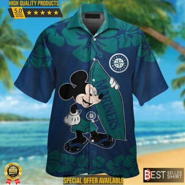 Mickey Mouse Disney Seattle Mariners Best Hawaiian Shirt SM