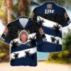 Miller Lite Beer Coconut Tree Hawaiian Shirt QN