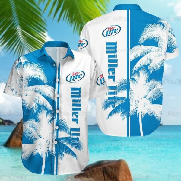 Miller Lite Fathers Day Beer Hawaiian Shirt MZ