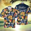 MLB New York Yankees Tropical Flower Pattern Hawaiian Shirt IT