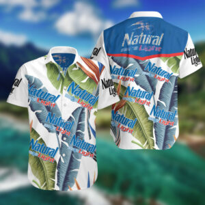 Natural Light Banana Leaves Pattern Hawaiian Shirt DE