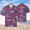 Natural Light Tropical Flower Pattern Hawaiian Shirt DD