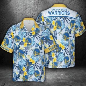 NBA Golden State Warriors Tropical Flora Hawaiian Shirt IE