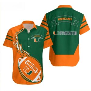 NCAA Miami Hurricanes Hawaiian Shirt RU