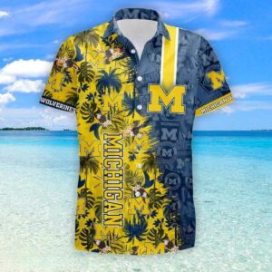 NCAA Michigan Wolverines Hawaiian Shirt NR