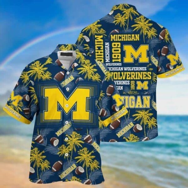 NCAA Michigan Wolverines Hawaiian Shirt SL