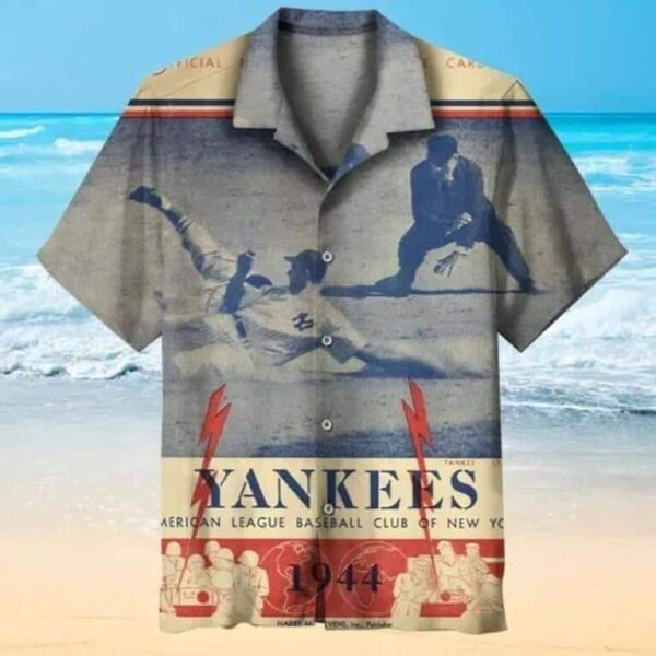 New York Yankees 1944 Baseball BoyHawaiian Shirt JB